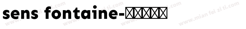 sens fontaine字体转换